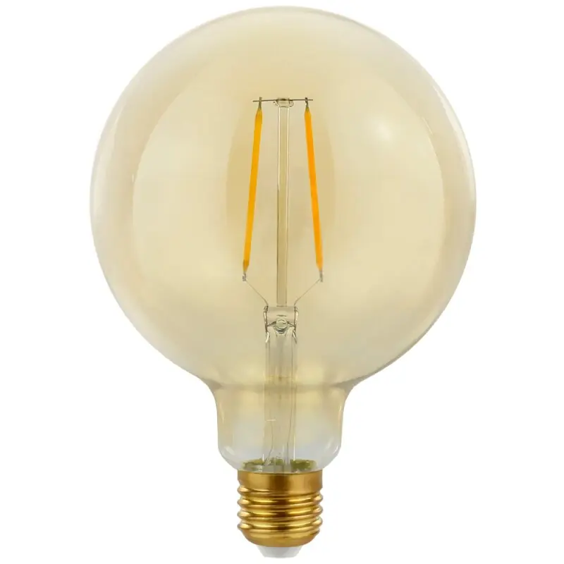 Online Kaufen LED Filament Globe G125 2W = 25W E27 klar Gold Retro Shine warmweiß 2700K