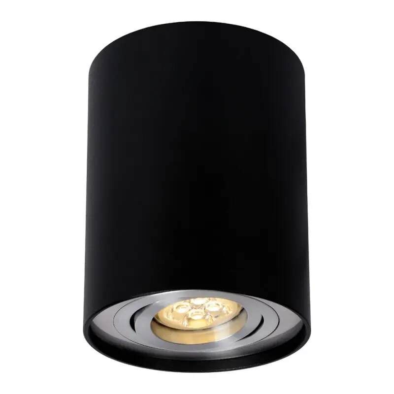 Neu Im Sortiment Deckenleuchte Aufbauleuchte Downlight Rund Aluminium schwarz GU10 Fassung schwenkbar