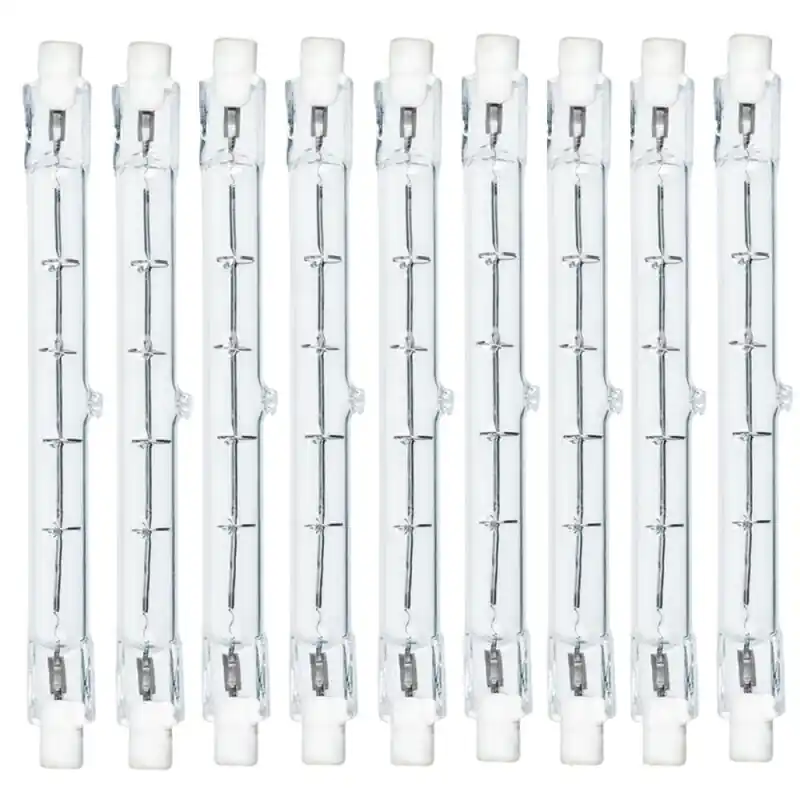 10 x Eco Halogenstab 118mm 400W = 500W R7s 230V Halogen Stab Leuchtmittel warmweiß dimmbar Direktkauf