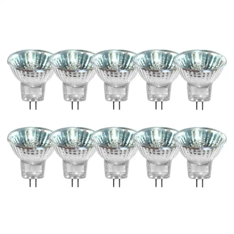 Preiswert 10 x Halogen Reflektor Leuchtmittel 20W GU4 12V MR11 warmweiß dimmbar Flood 30°