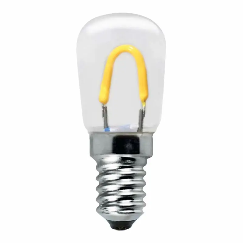 LED Curved Filament T23 Röhre 0,85W fast 15W E14 klar Kunstoff stoßfest extra warmweiß 2400K Kostenfreie Lieferung