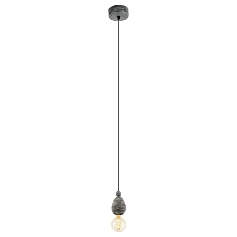 Schneller Versand Eglo Pendelleuchte Avoltri E27 max. 60W IP20 Holz Schwarz-Patina