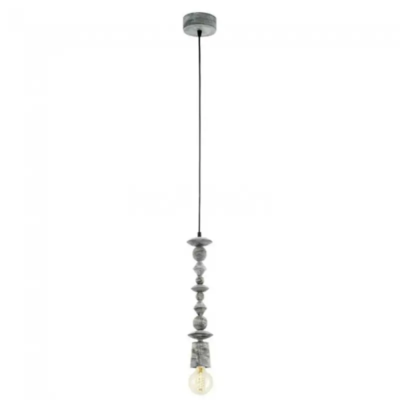 Neu Eglo Pendelleuchte Avoltri E27 max. 60W IP20 Holz Schwarz-Patina