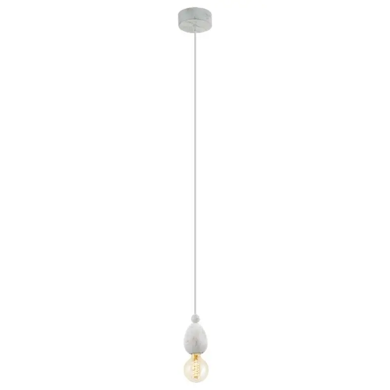 Eglo Pendelleuchte Avoltri E27 max. 60W IP20 Holz Weiß-Patina Neue Kollektion
