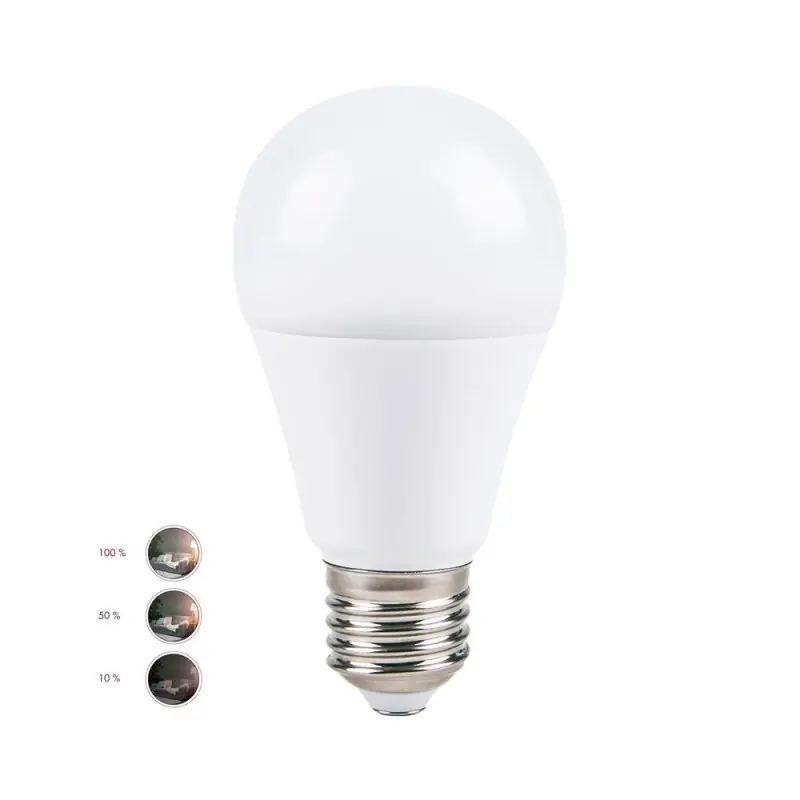 Begrenztes Angebot LED Leuchtmittel Birnenform 9W = 60W E27 matt 3-Step-Dim 810lm warmweiß 2700K 120°