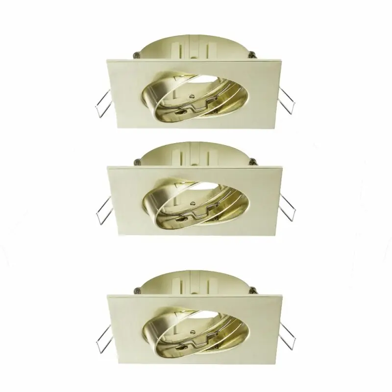 3 x Paulmann Einbauleuchten Spot Set + Basic Set kippbar Messing gebürstet Kracherpreis