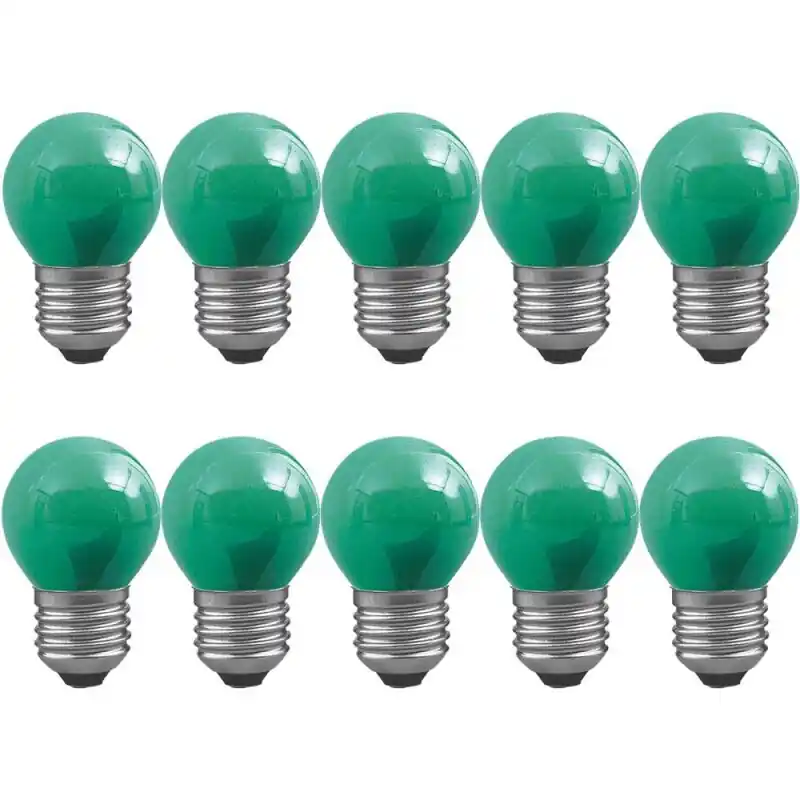 10 x Paulmann Glühbirne Tropfen 25W E27 GRÜN Glühlampe 25 Watt dimmbar Solange Der Vorrat Reicht