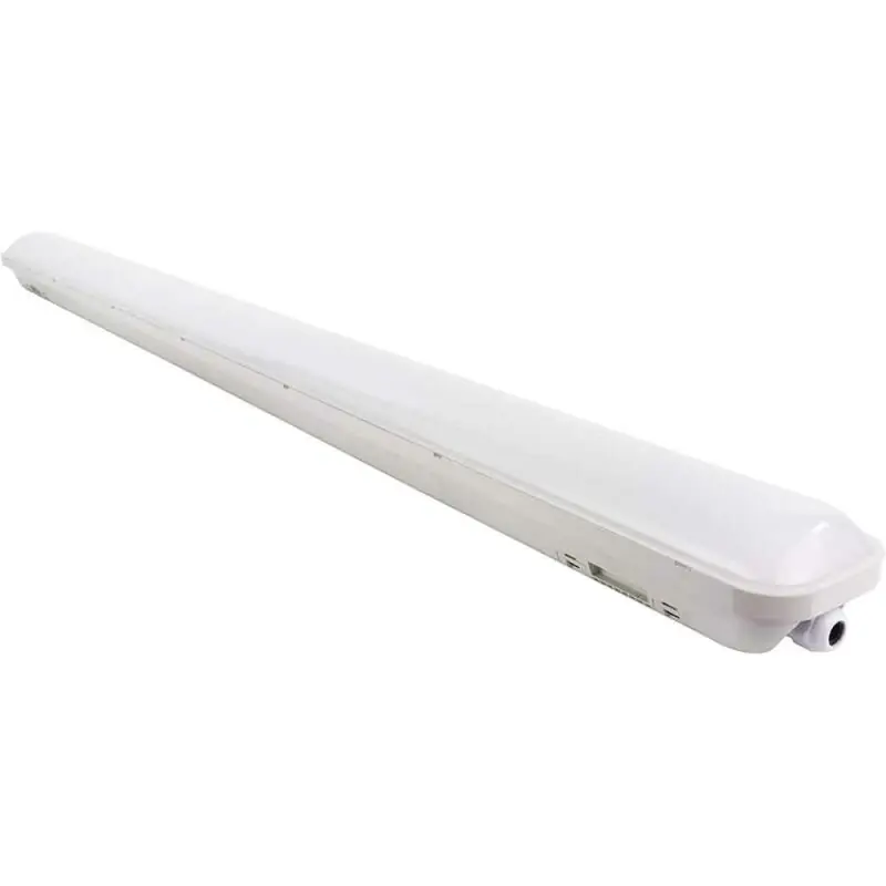 Neuheit REV LED Feuchtraumleuchte Deckenleuchte 150cm Grau IP65 48W 4500lm Tageslichtweiß 6500K
