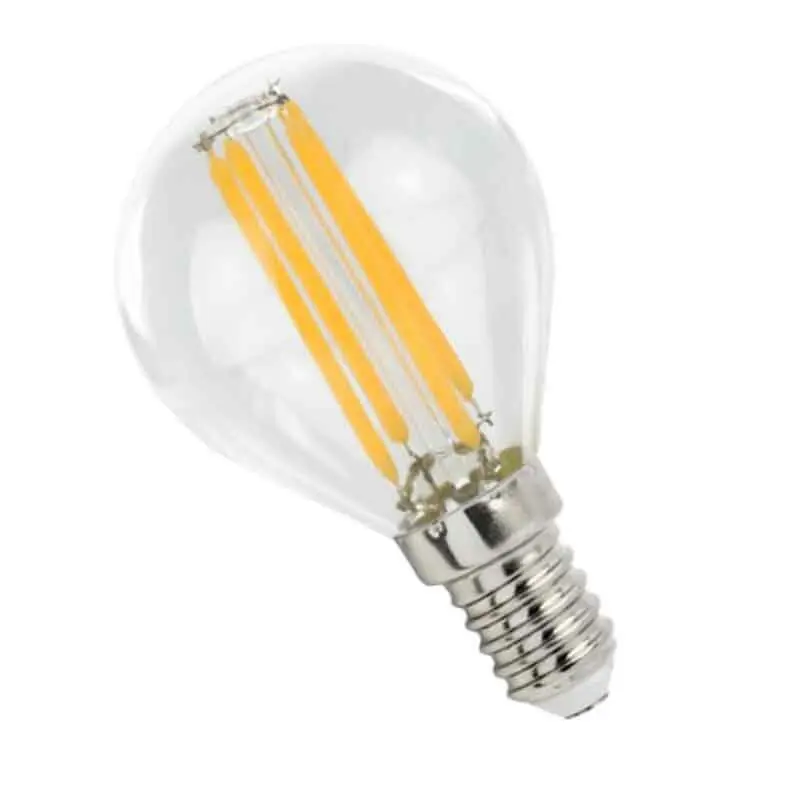 Finale Aktion LED Filament Leuchtmittel Tropfen 4W = 40W E14 klar 500lm warmweiß 2700K 300°