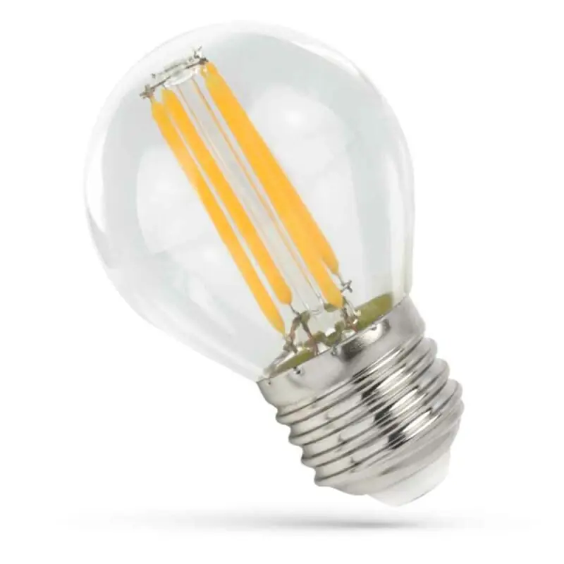 LED Filament Leuchtmittel Tropfen 4W = 40W E27 klar 510lm Kugel Neutralweiß 4000K Echt