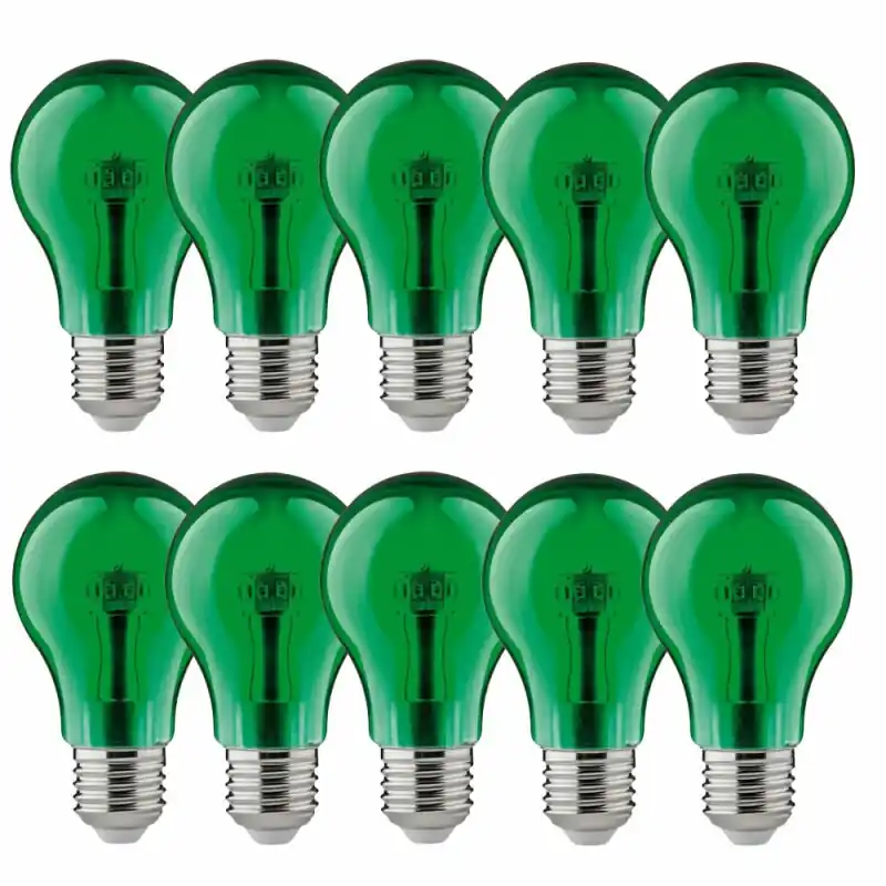 10 x Paulmann LED Leuchtmittel Birnenform 1W E27 klar Grün Bestpreis