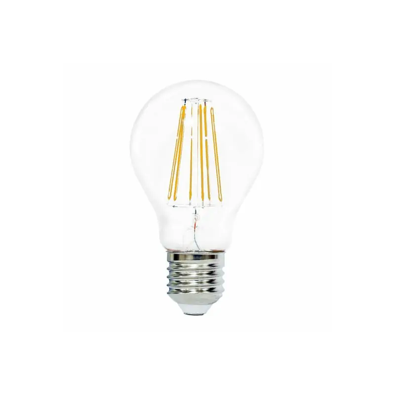 LightMe LED Filament Leuchtmittel Birnenform A60 8,5W = 75W E27 klar 1055lm warmweiß 2700K DIMMBAR Billig