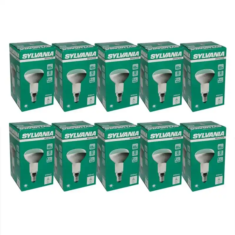 10 x Sylvania Reflektor Glühbirne Spot R50 40W E14 Matt Glühlampe 40 Watt Glühbirnen warmweiß dimmbar Jetzt Kaufen