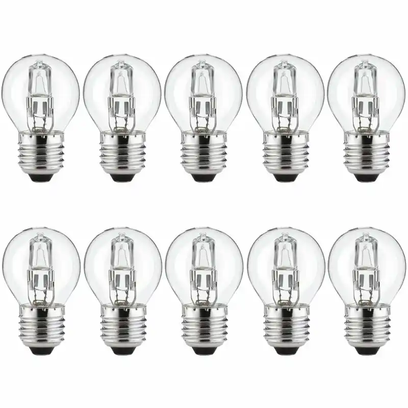 10 x Luminizer Eco Halogen Tropfen 28W fast 40W E27 klar warmweiß dimmbar Rabatt