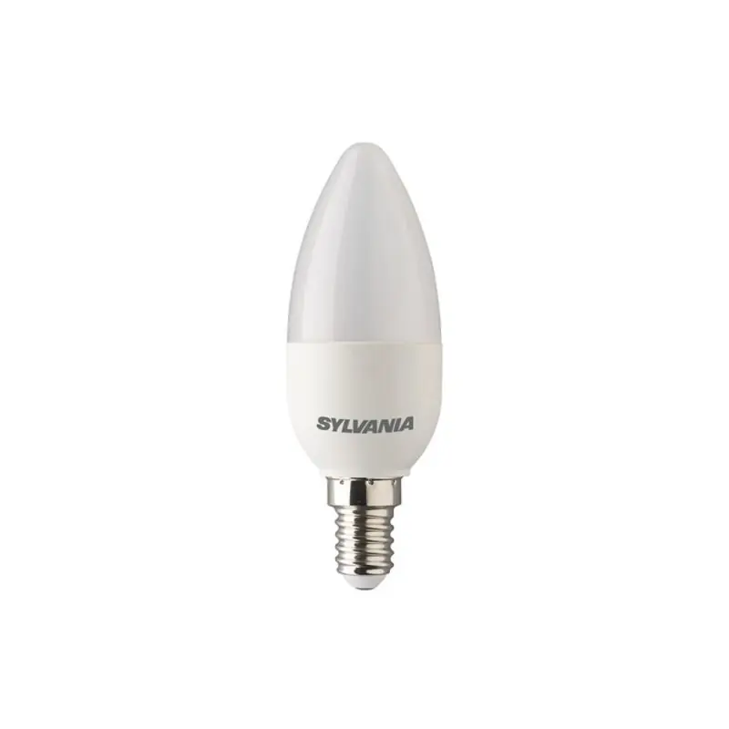 Sylvania LED Leuchtmittel Kerze ToLEDo 6,5W = 40W E14 470lm matt warmweiß 2000K-2700K SunDim DIMMBAR Kostenloser Versand
