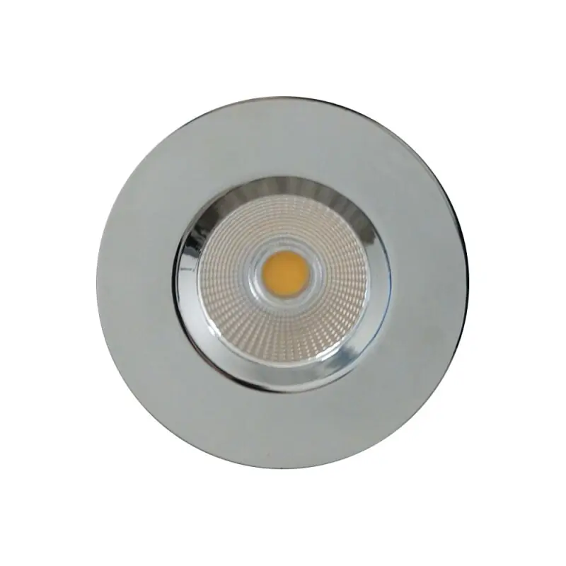 Smartwares LED Einbaustrahler Downlight Feuerschutz Chrom IP65 4,7W 320lm warmweiß 3000K 40° Direktkauf