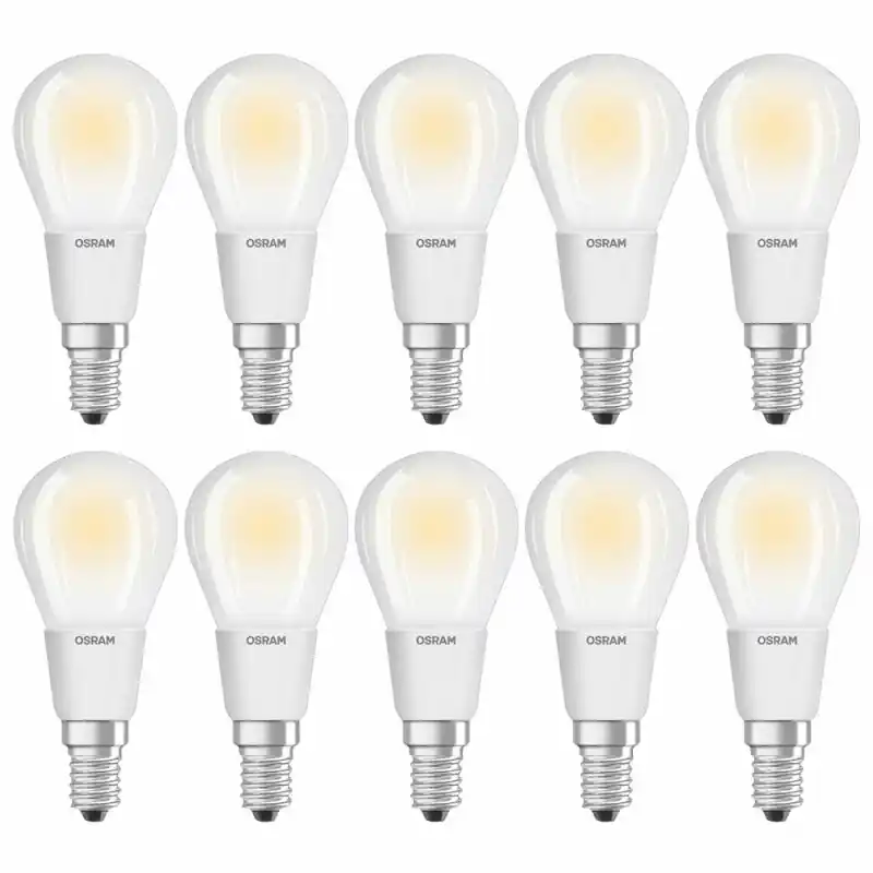Saisonangebot 10 x Osram LED Filament Parathom Tropfen 6W = 60W E14 matt 806lm warmweiß 2700K