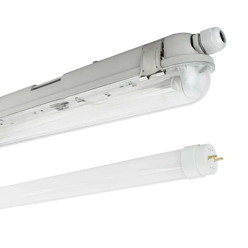 LED Feuchtraumleuchte Wannenleuchte 120cm 1 x 18W T8 Röhre 840 Neutralweiß 4000K IP65 Online Kaufen