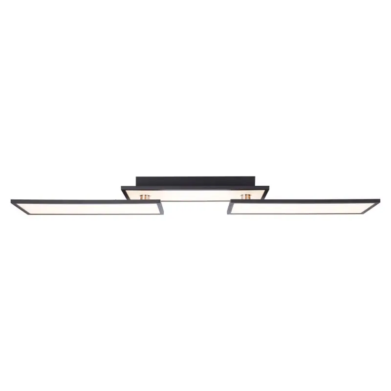 Geprüft Brilliant LED Deckenleuchte Deckenaufbau Paneel Bility Panel 36W schwarz 3960lm warmweiß easyDim Lichtschalter dimmbar