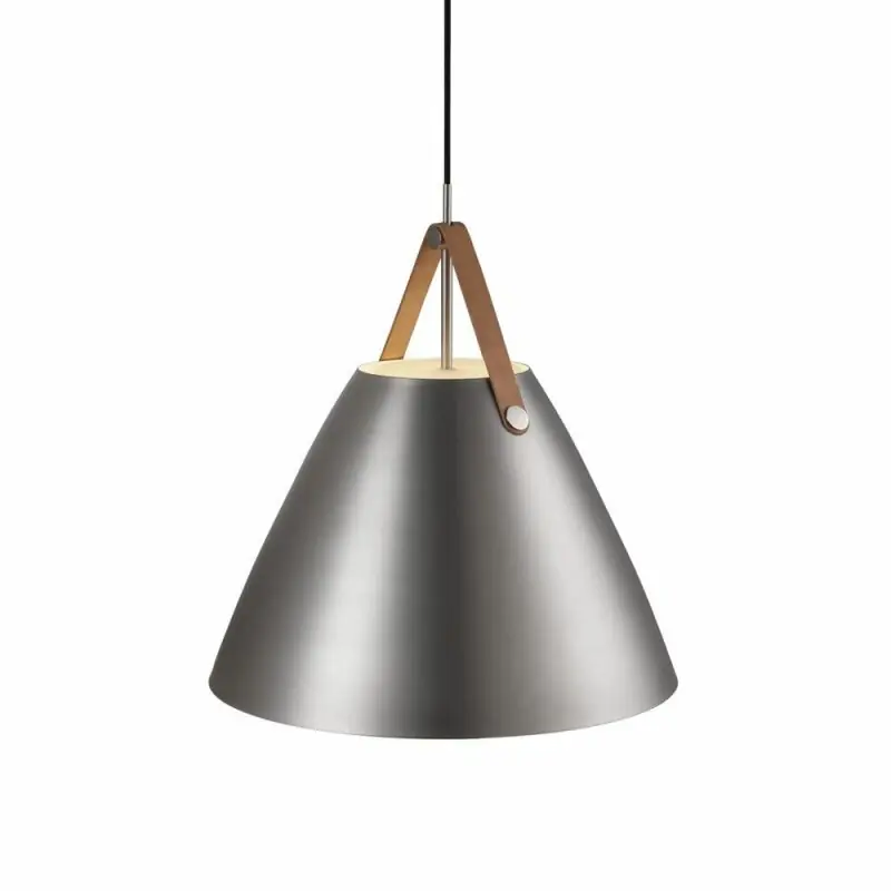 Garantierte Lieferung Nordlux Pendelleuchte Strap 48 Stahl gebürstet Ø48cm max. 40W E27 ohne Leuchtmittel