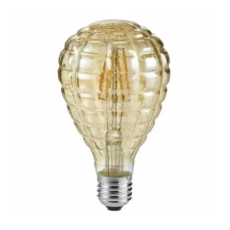 Solange Der Vorrat Reicht Trio LED Filament Leuchtmittel Vintage Globe G80 4W = 30W E27 Gold warmweiß 2700K