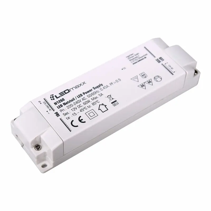 LED Netzteil EVG Converter für LED Strip 12V 60W IP20 Schneller Versand