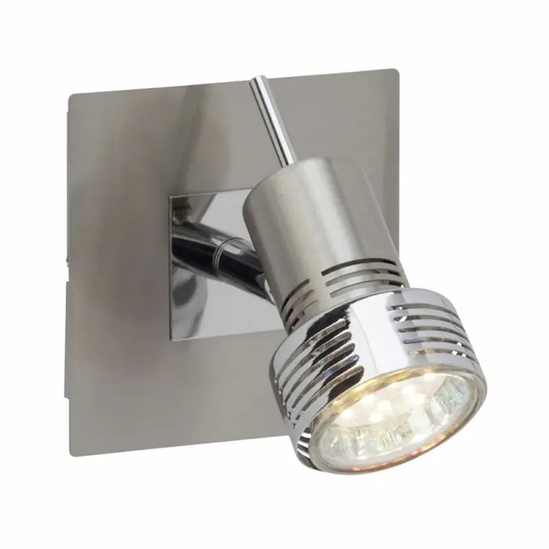 Brilliant LED Wandleuchte Kassandra Chrom 3W GU10 240lm warmweiß 3000K Highlight