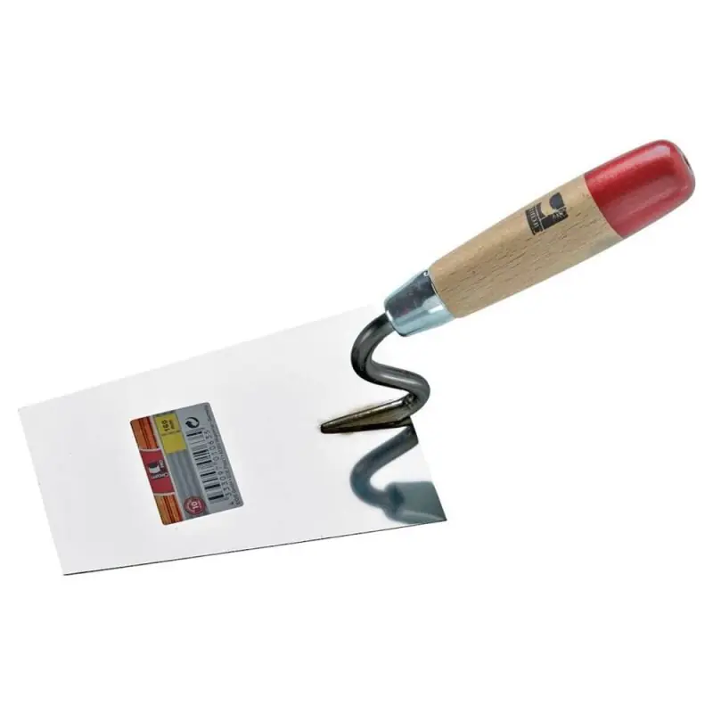Versand Am Gleichen Tag Stukkateurkelle S-Hals Edelstahl 180mm mit Holzgriff