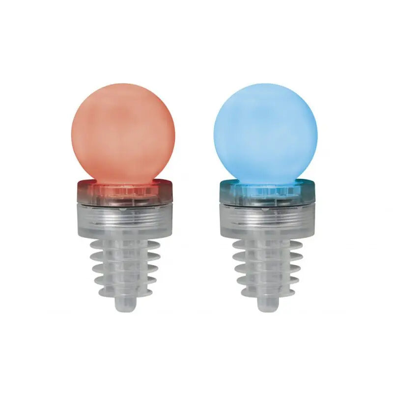 Saisonangebot 2er-Set TIP LED Korken Partybeleuchtung Cork-Ball Rot&Blau Kunststoff