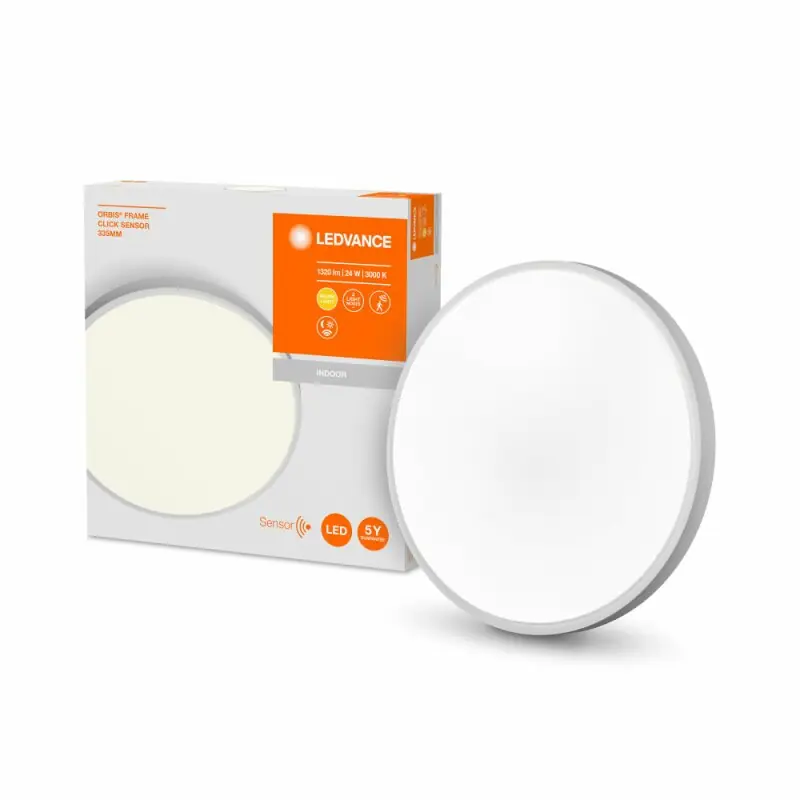 Ledvance LED Wand- & Deckenleuchte weiß rund Ø33,5cm 24W 1320lm warmweiß 3000K Orbis Sensor Geprüft