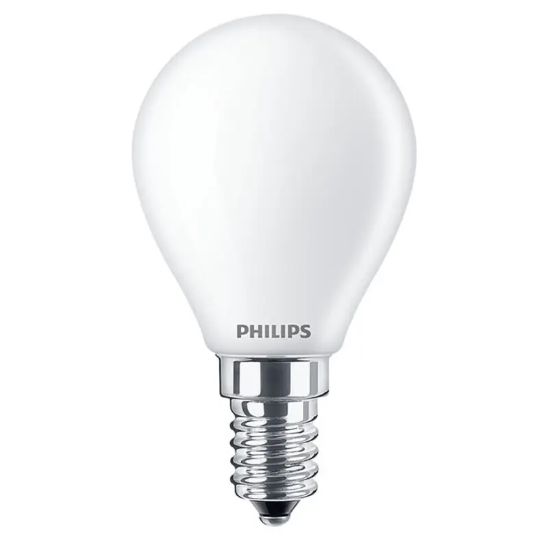 Zertifiziert Philips LED Leuchtmittel Tropfen P45 4,3W = 40W E14 matt 470lm warmweiß 2700K