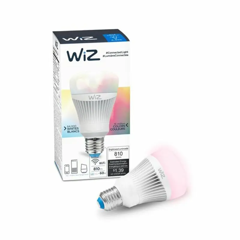 WiZ Smart LED Leuchtmittel Birnenform 11,5W = 60W E27 matt 806lm RGBW WiZapp Google Alexa WiFi Beliebt
