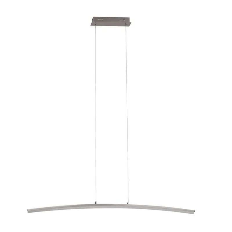 Versand Am Gleichen Tag Brilliant LED Pendelleuchte Curved Eisen 150cm 21,6W 1660lm warmweiß 3000K kürzbar