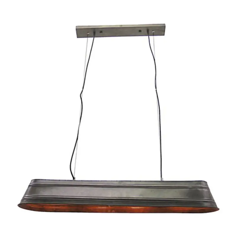 Brilliant Pendelleuchte Garvey Schwarz Anthrazit Industrie max. 4 x 40W E27 ohne Leuchtmittel kürzbar Preis Gesenkt