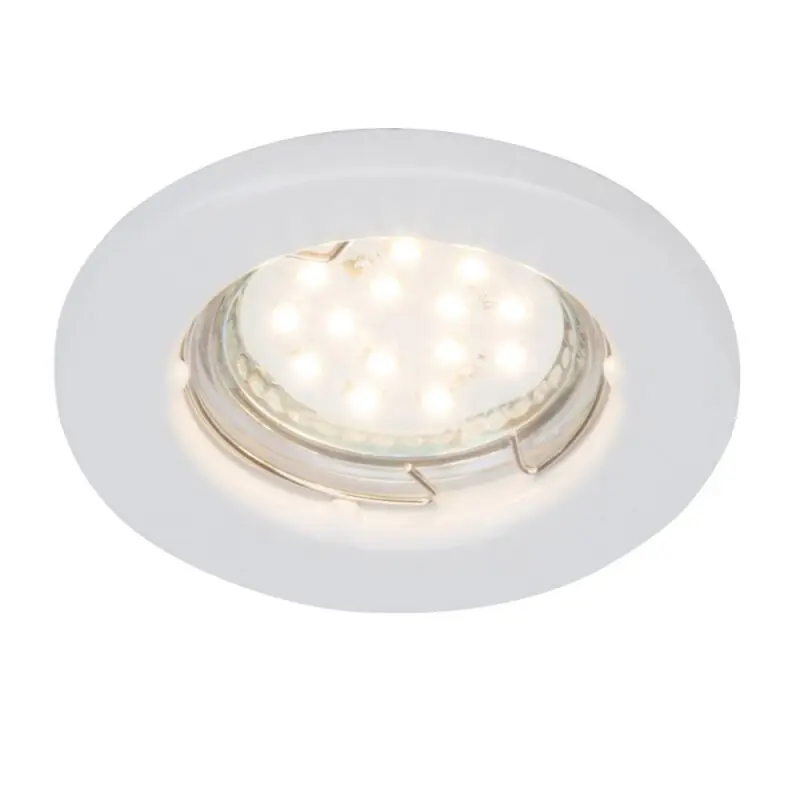 Super-Preis Brilliant LED Einbaustrahler Weiß starr Ø8cm IP23 3W GU10 250lm warmweiß 3000K