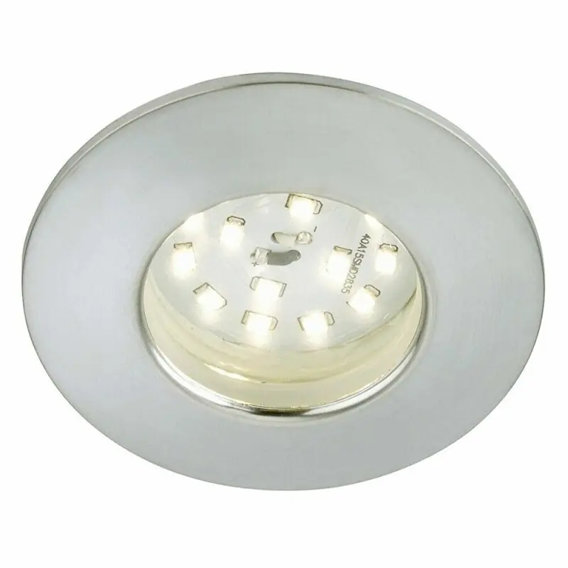 Rabatt Briloner LED Einbauleuchte rund Chrom IP44 5,5W Modul 470lm warmweiß 3000K 110° dimmbar