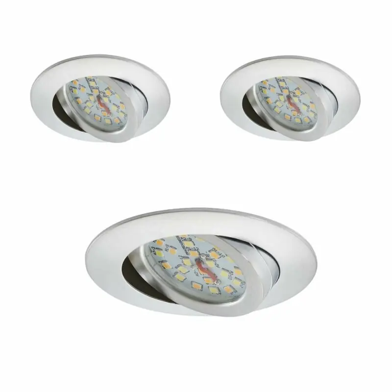 3 x Briloner LED Einbauleuchte rund Aluminium IP23 3 x 5W 470lm CCT 2700K/4000K/6500K kalt-warmweiß schwenkbar Kracherpreis