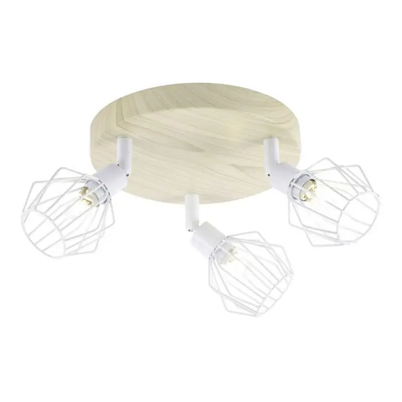 Brilliant Spotrondell Noris Weiß Holz max. 3 x 33W G9 ohne Leuchtmittel schwenkbar Top-Angebot