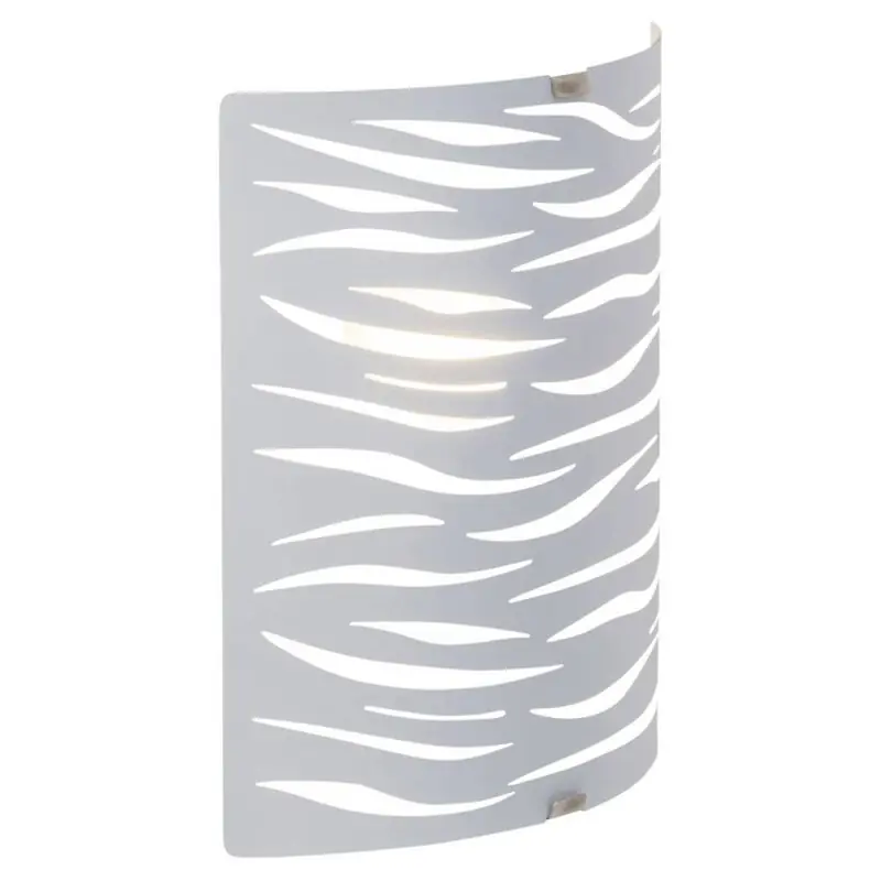 Brilliant Wandleuchte Wandschale Zebra Weiß max. 40W E14 ohne Leuchtmittel Neue Ware