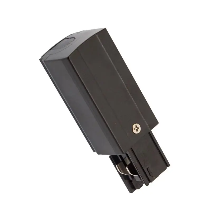 Sonderangebot Spectrum 3-Phasen Stromschiene Einspeisung Schwarz links IP20