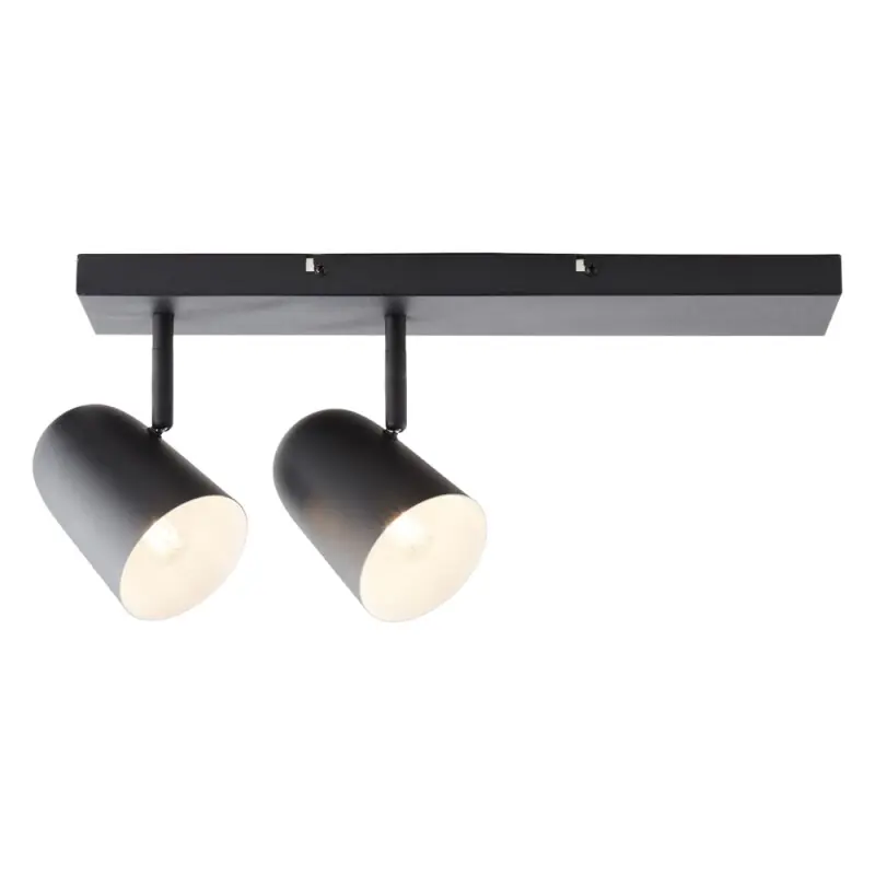 Brilliant Wand- und Deckenleuchte Ayr Schwarz max. 2 x 18W E14 ohne Leuchtmittel schwenkbar Bestseller