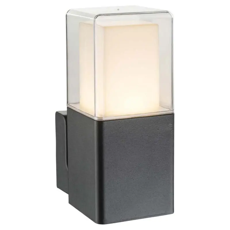 Markenprodukt Globo LED Außenwandleuchte Dalia Schwarz IP44 12W 600lm warmweiß 3000K