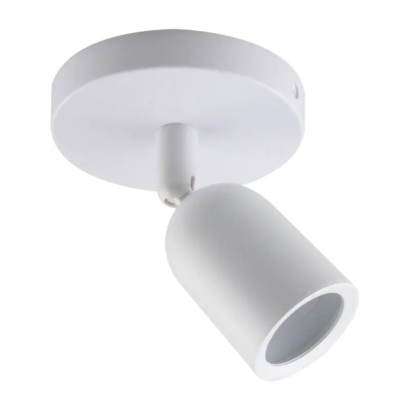 Angebot Spectrum Wand- & Deckenleuchte Spot SOLIS Weiß max. 6W GU10 ohne Leuchtmittel schwenkbar