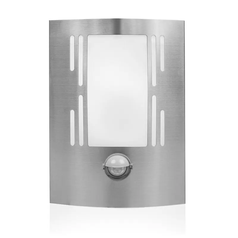 Angebot Eatel LED Außenwandleuchte Edelstahl IP44 5,5W 350lm warmweiß 3000K Bewegungsmelder