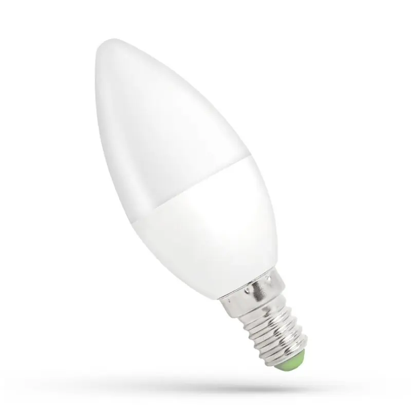 Preiswert Spectrum LED Leuchtmittel Kerze 1W = 10W E14 matt 90lm Neutralweiß 4000K 270°