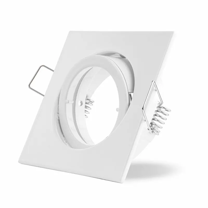 Online Kaufen Einbaustrahler Weiß eckig schwenkbar 68mm max. 50W Bajonettverschluss