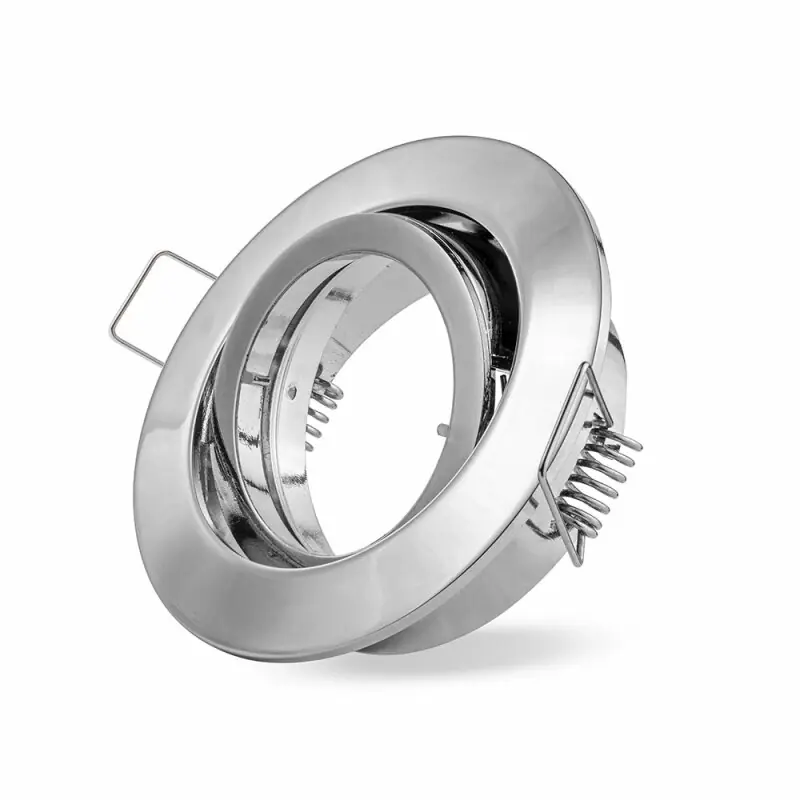 Versand Am Gleichen Tag Einbaustrahler Chrom schwenkbar 68mm max. 50W Bajonettverschluss