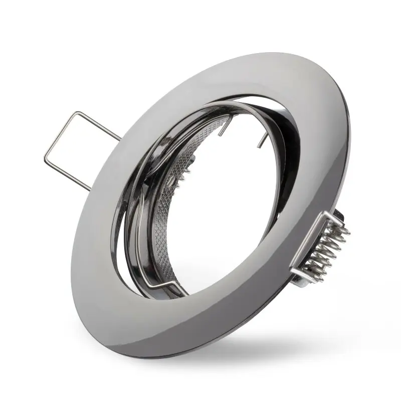 Expressversand Einbaustrahler Gunmetal rund schwenkbar 68mm max. 50W