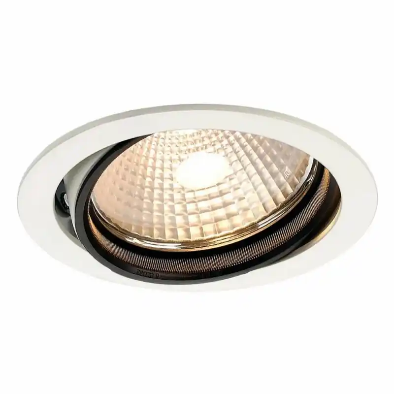 SLV Einbauleuchte BERET HIT-CE Weiß rund Ø16,5cm max. 150W G12 ohne Leuchtmittel schwenkbar Must-Have