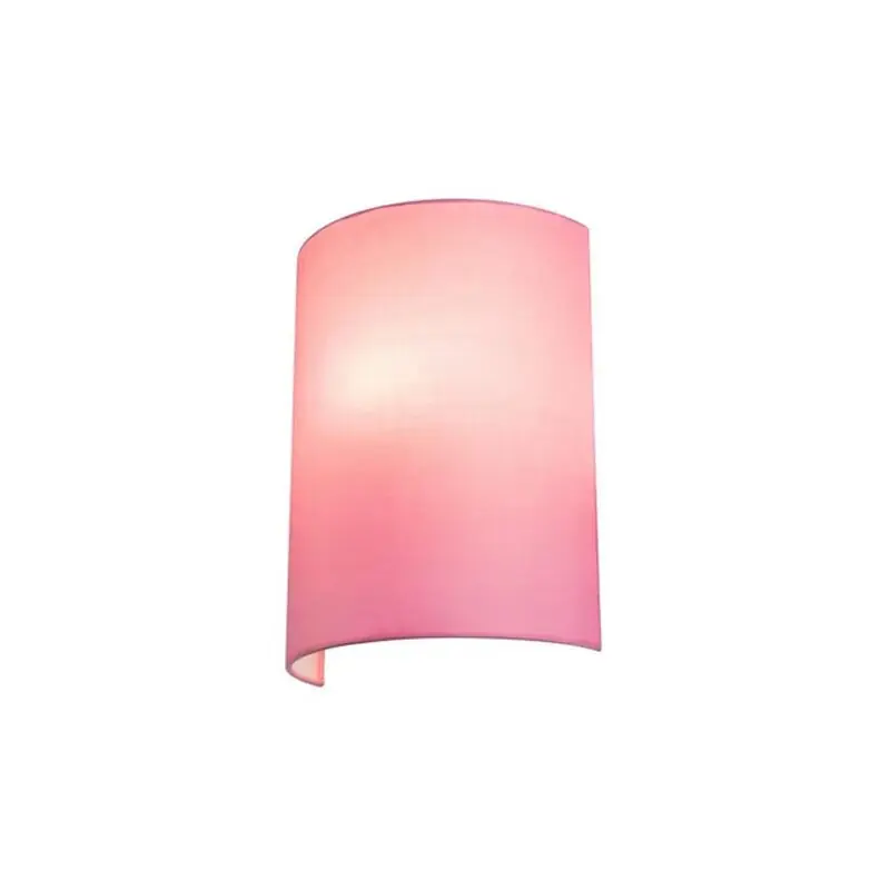 SLV Wand Leuchtenschirm FENDA Halbschirm Lampenschirm Textil Pink Highlight